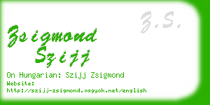 zsigmond szijj business card